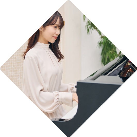 レッスンを受けている女性
