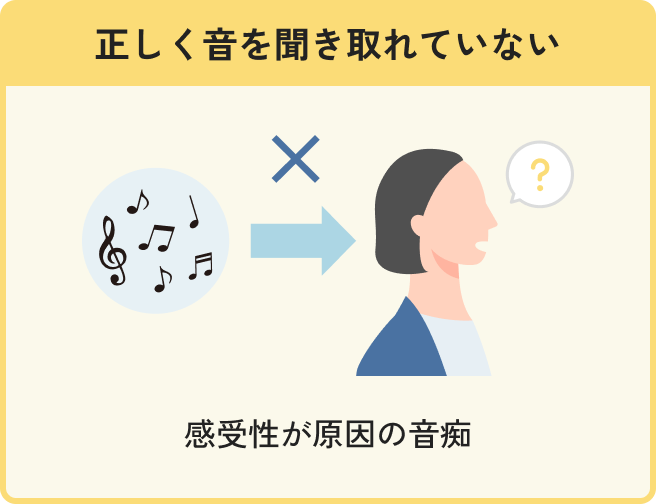 正しく音を聞き取れていない