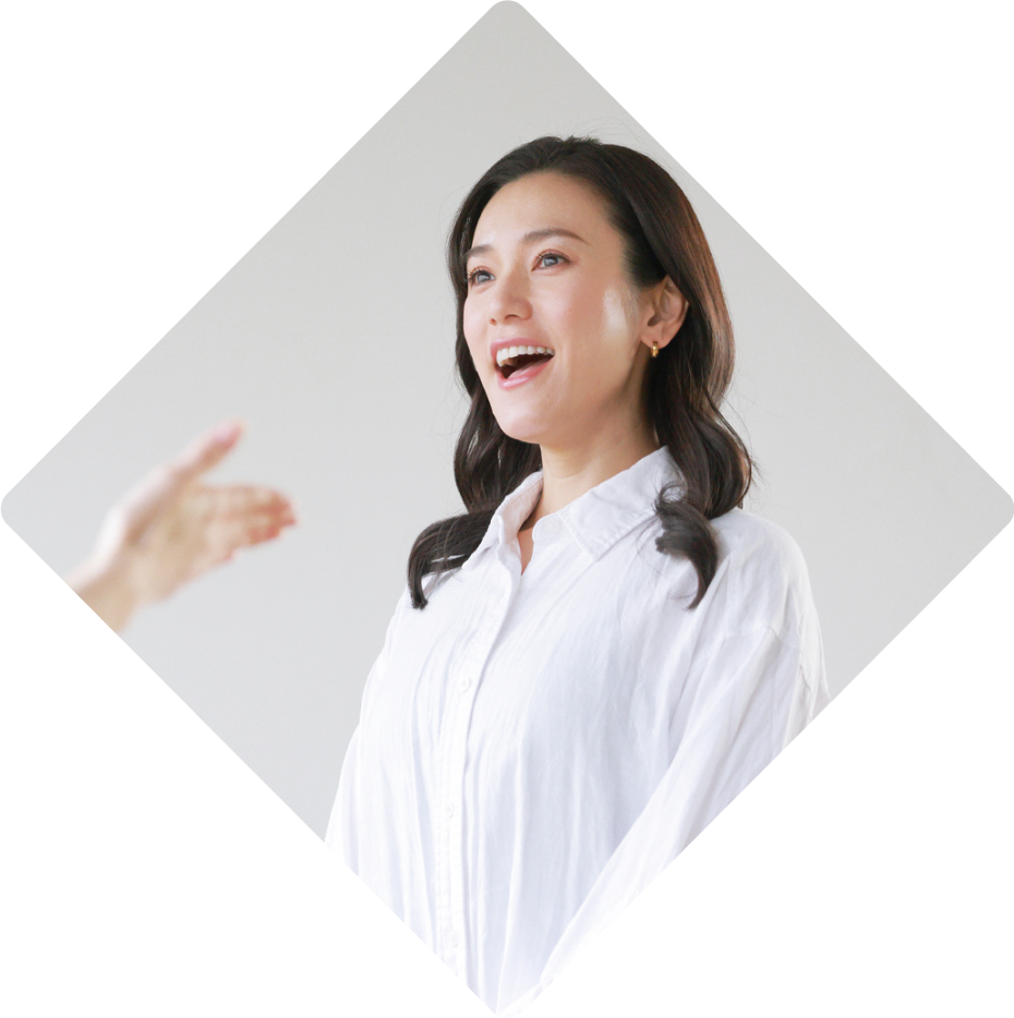 レッスンを受けている女性