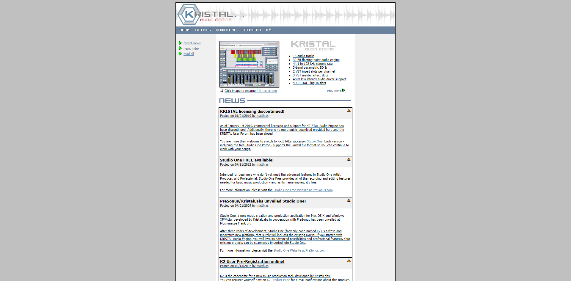 KRISTAL Audio Engine